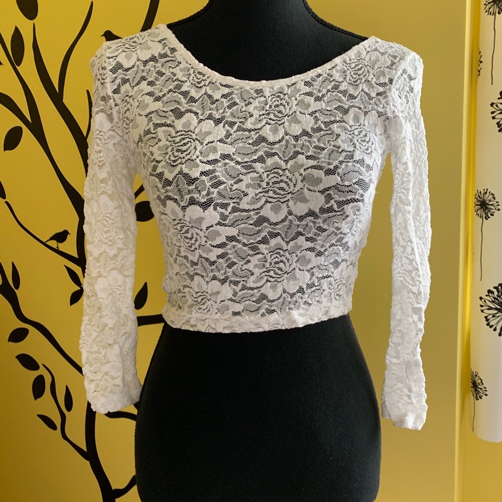 Lace crop top